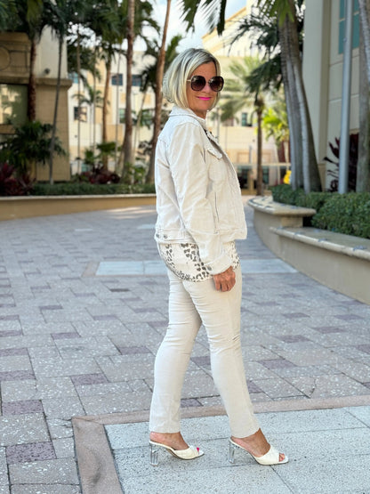 LULU-B STONE VELOUR JACKET