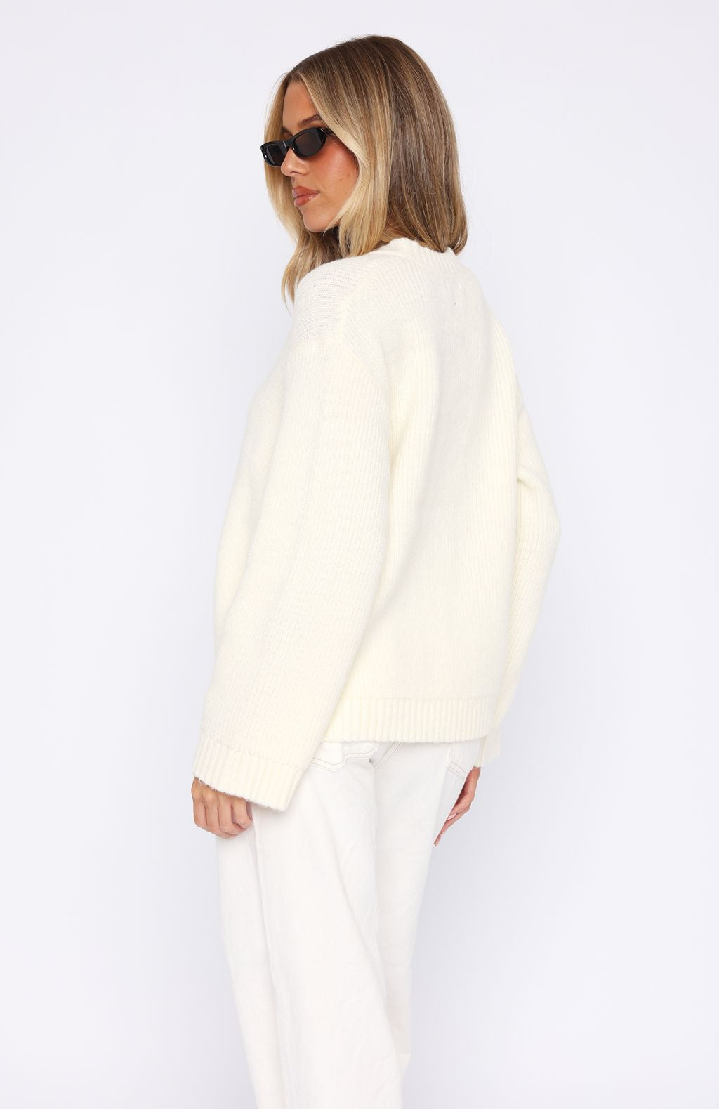 Flashback Knit Cardigan Off White