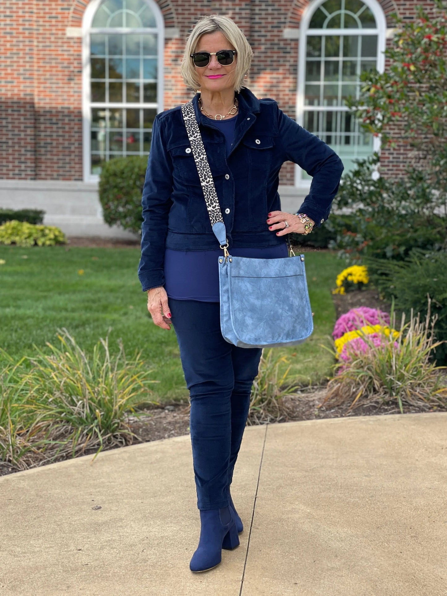 LULU-B NAVY VELOUR JACKET