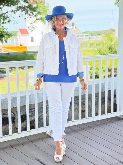 HARBOR BLUES LINEN JACKET