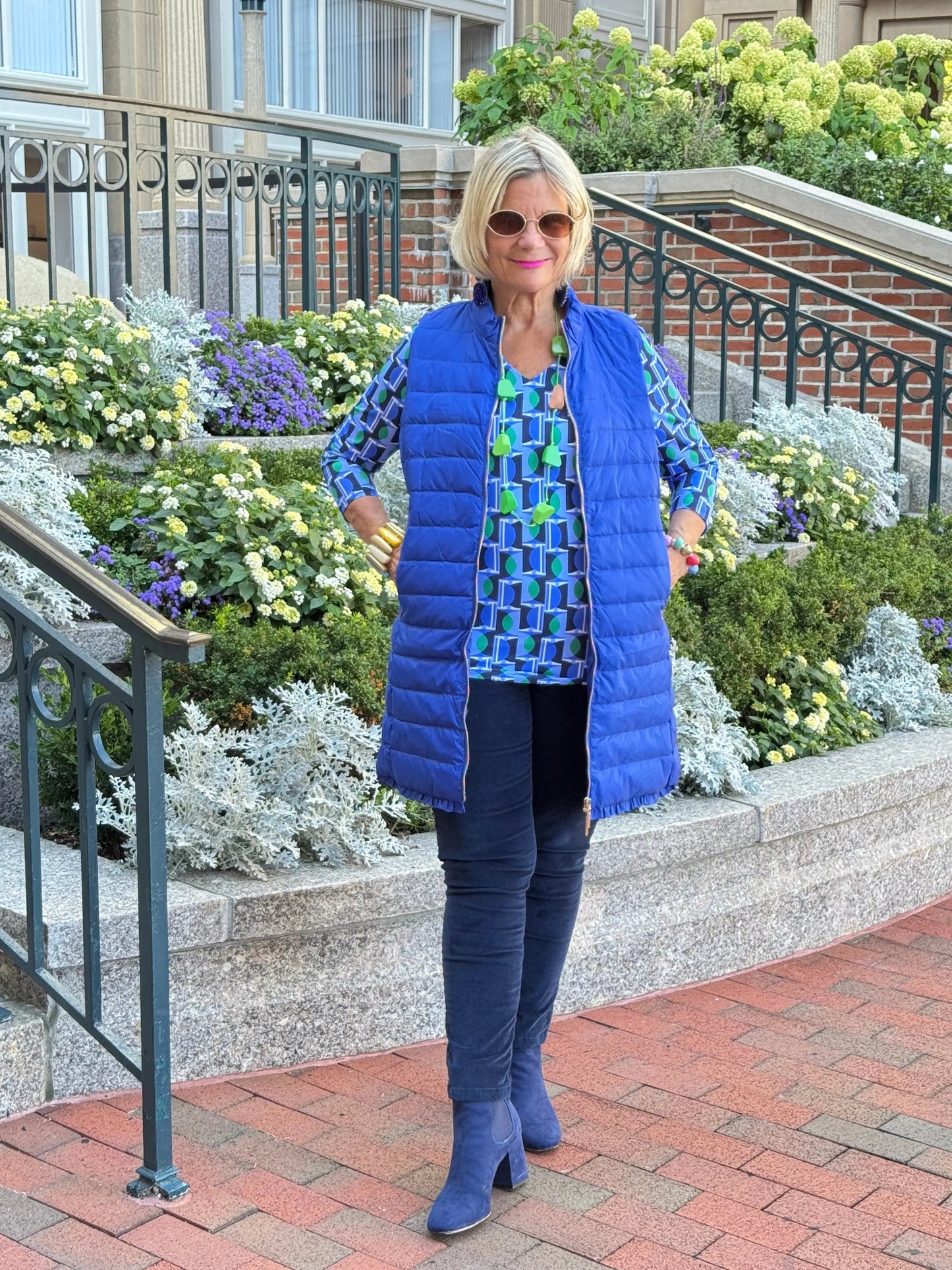 LULU-B COBALT PUFFER VEST