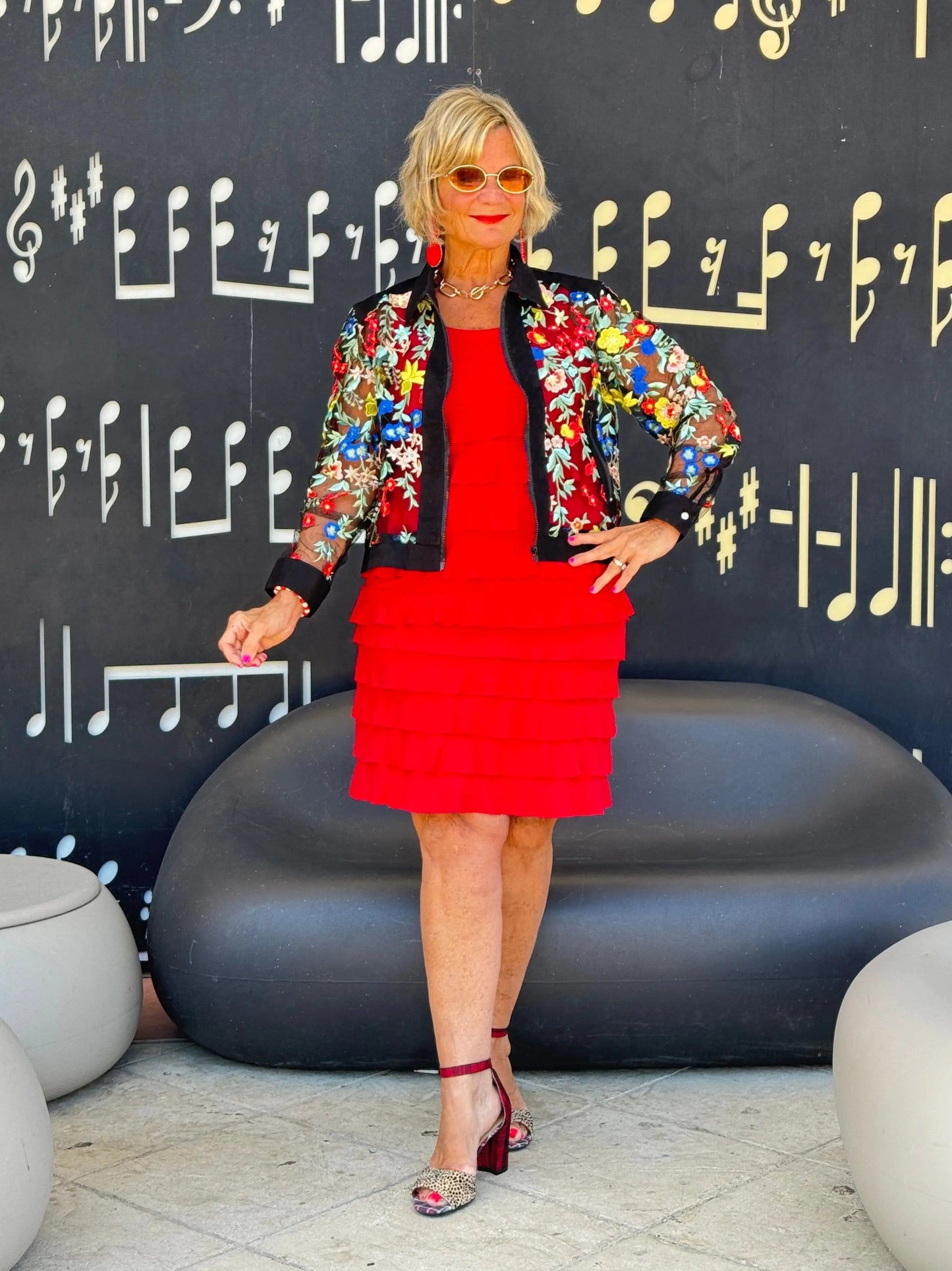 LULU-B RED CRIMSON CHA CHA DRESS