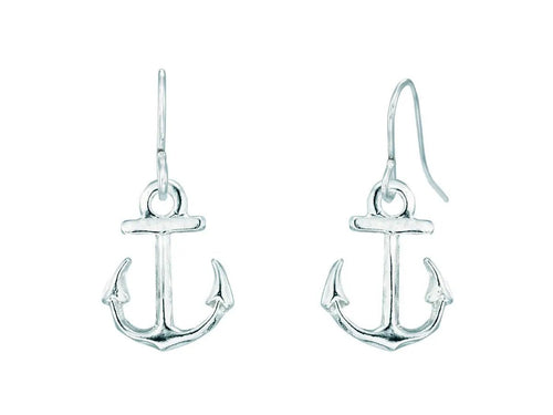 Anchor dangle earrings