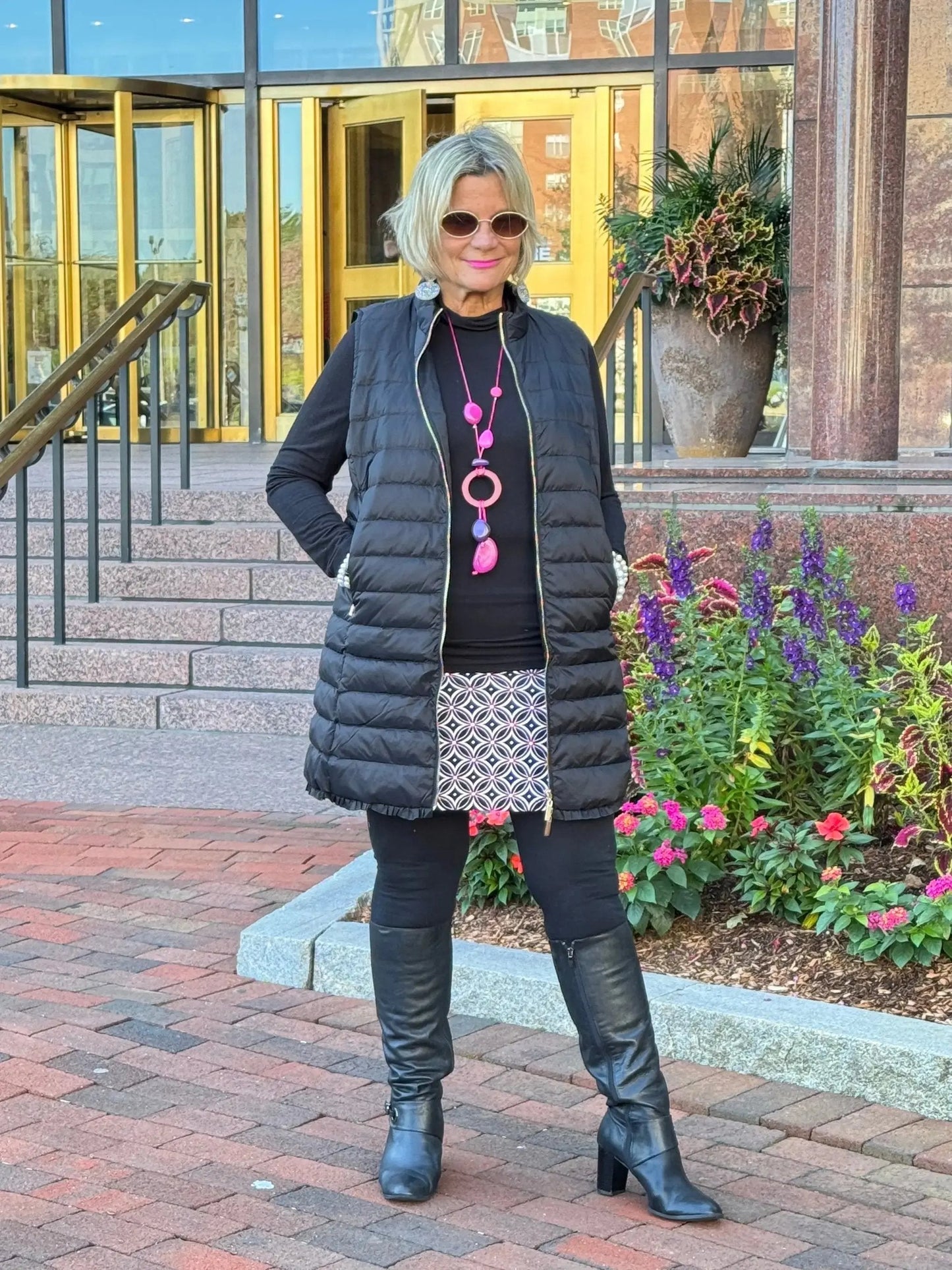 LULU-B BLACK PUFFER VEST