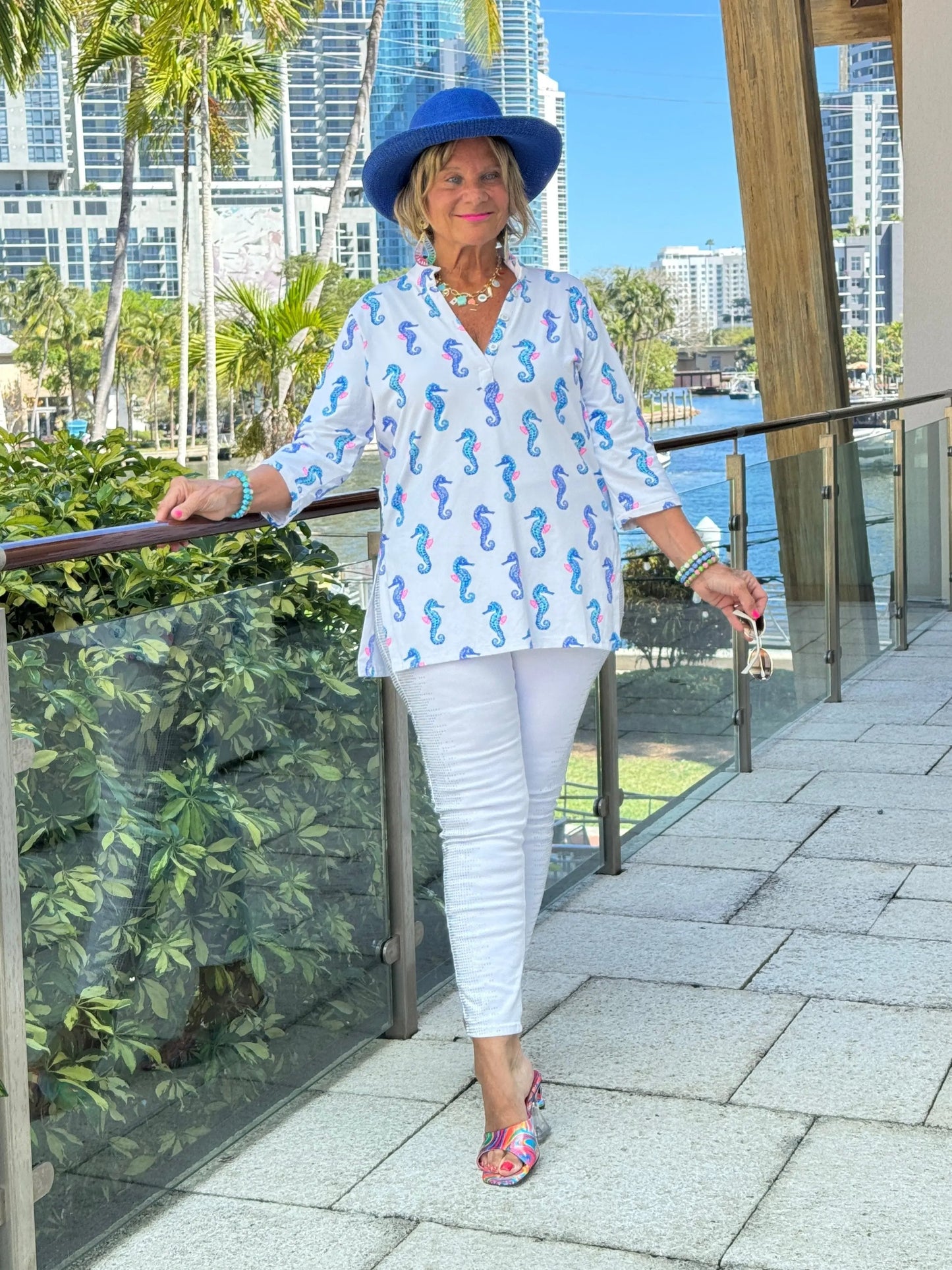 LULU B SHORELINE CHARM TUNIC