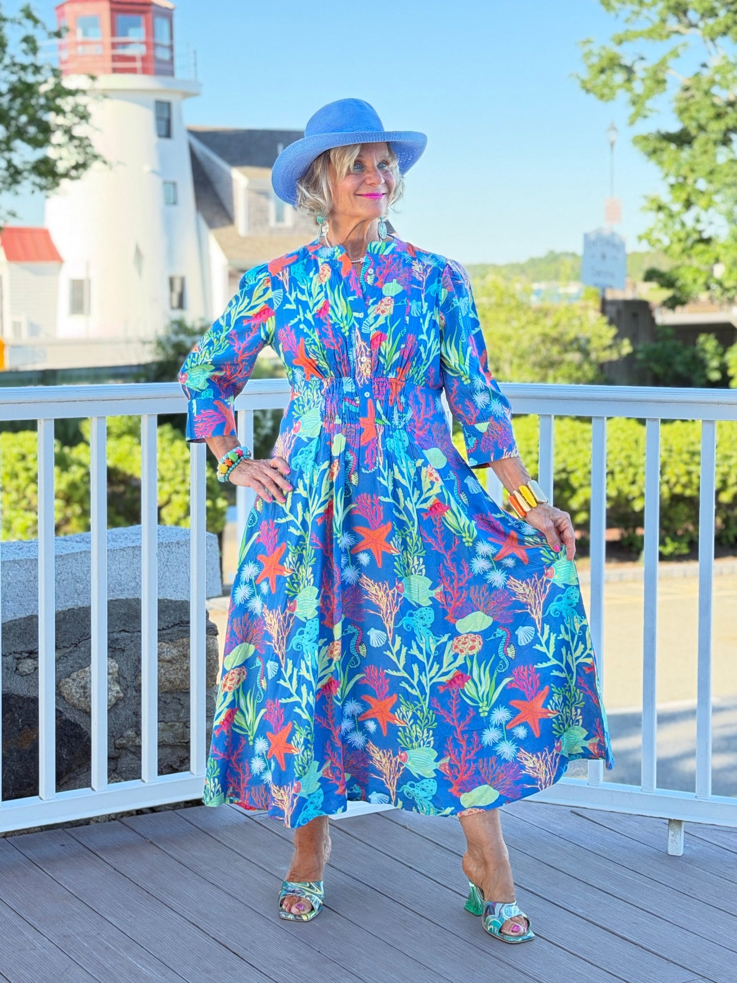 CORAL GARDEN COLLAR MAXI