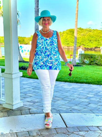 BLUE DREAMING HEART CHA CHA TANK
