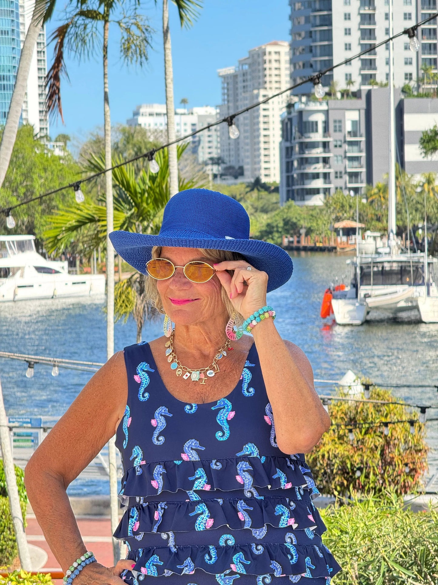 LULU B MIDNIGHT REEF CHA CHA DRESS
