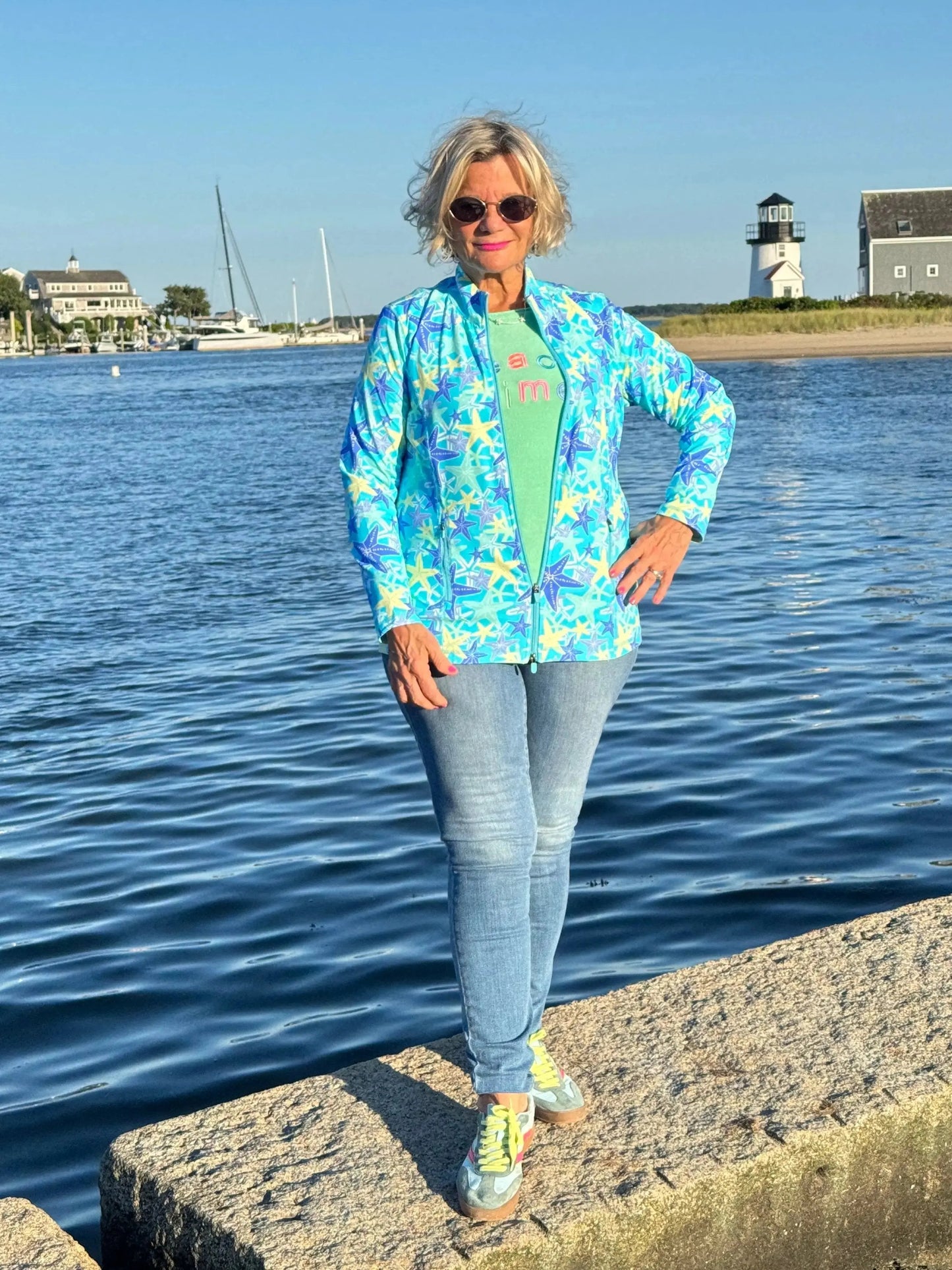 LULU-B MINT BEACH TIME SWEATER