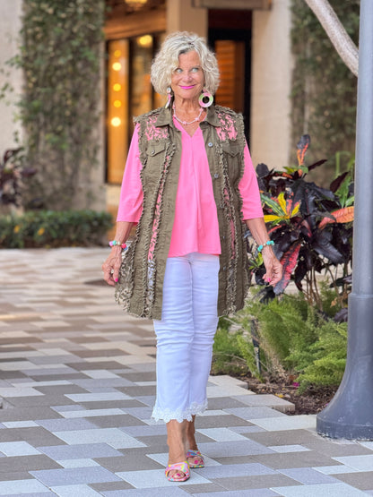 Ethyl The Harmony Vest - OLIVE