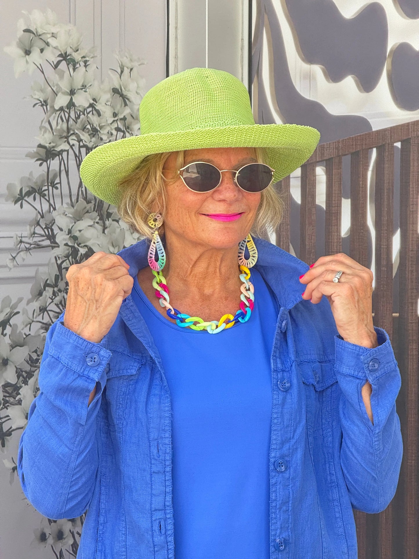 LULU B BLU LINEN JACKET