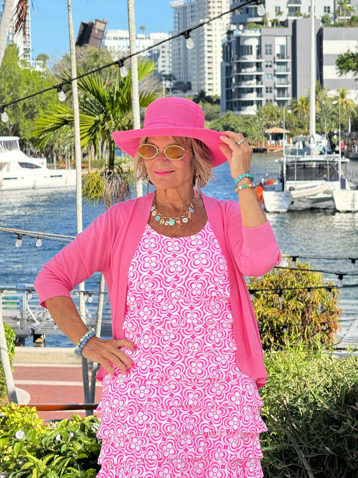 LULU B TROPIC PETALS CHA CHA DRESS