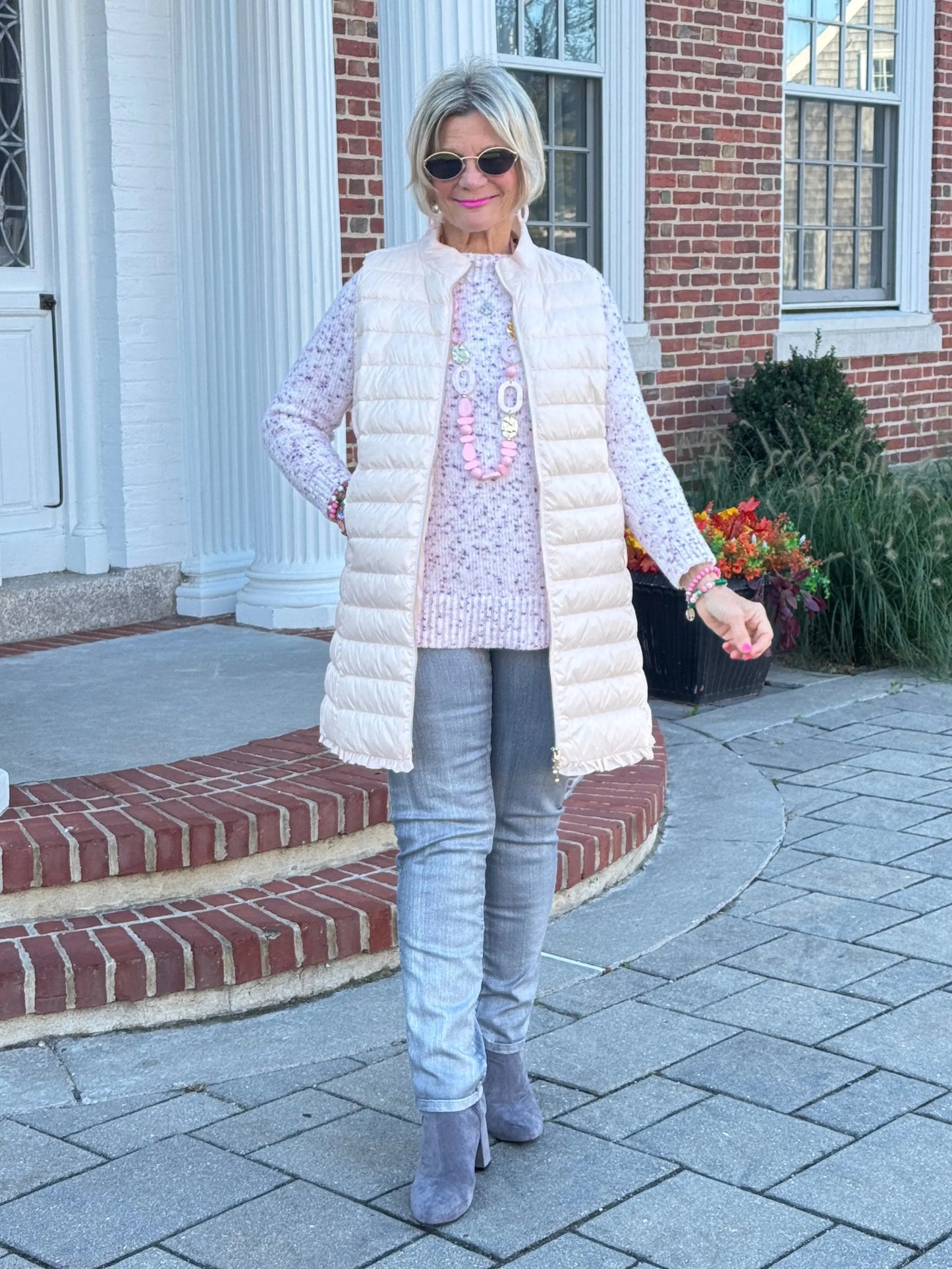 LULU-B BLUSH PUFFER VEST