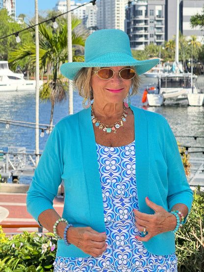 LULU B COASTAL BLOOM CHA CHA DRESS