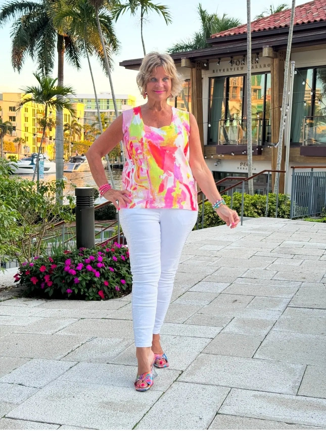 ETHYL PINK WATERCOLOR TANK