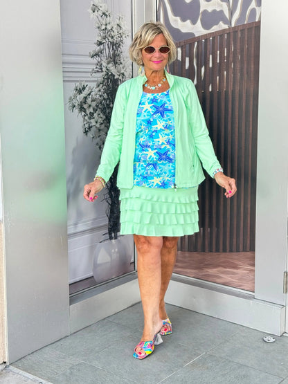 LULU B SIESTA GREEN SKORT