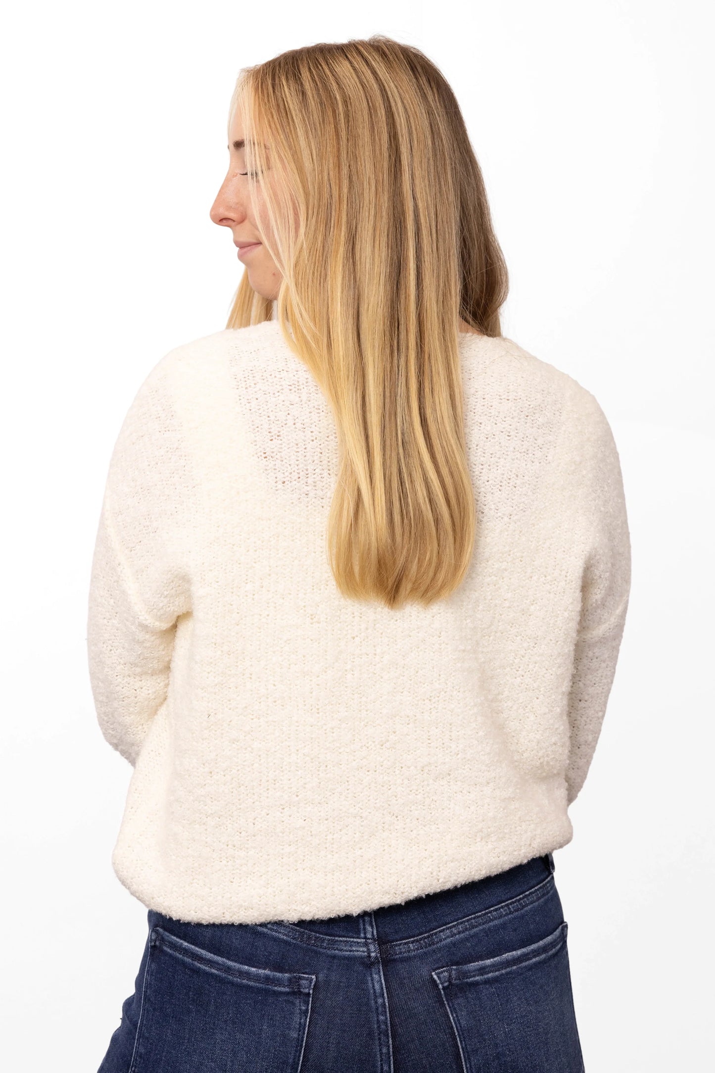 ALB Custom Women's V-Neck Floral Sweater