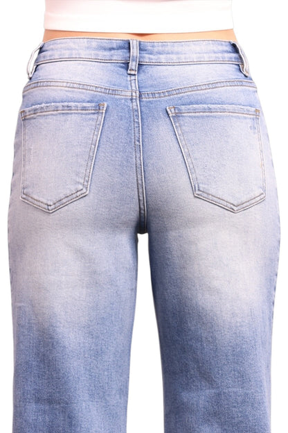 The Leah High-Rise Tummy Control Wide Leg Jeans - Three Inseams