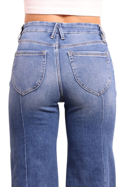 The Esme High-Rise Tummy Control Wide Leg Denim - Three Inseams