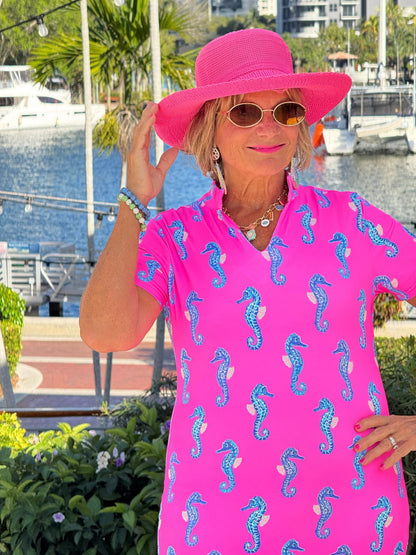 LULU B SEAHORSE BAY SHORT SLEEVE DRESS