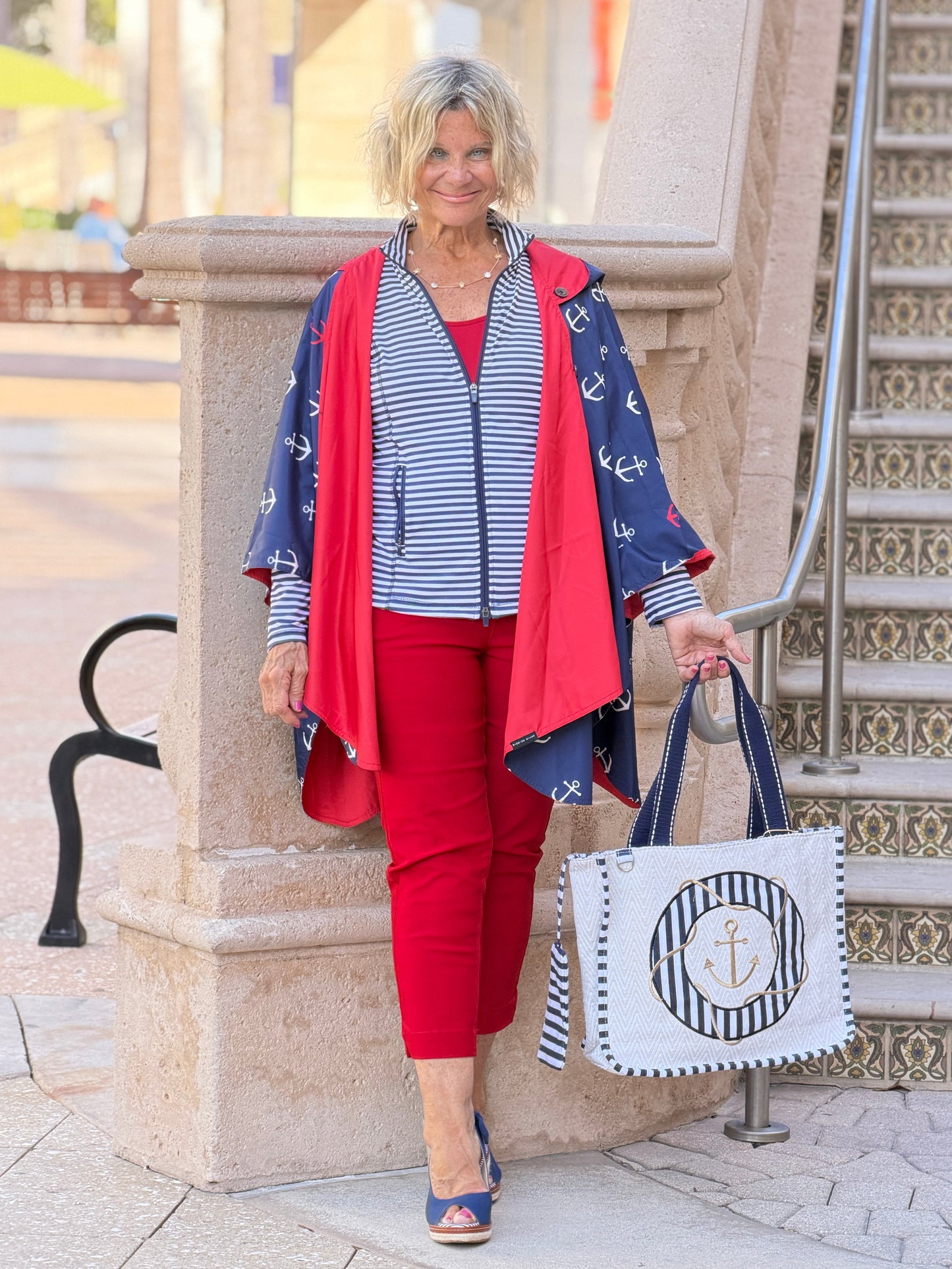 Anchor, Gold Anchor Shoulder Tote