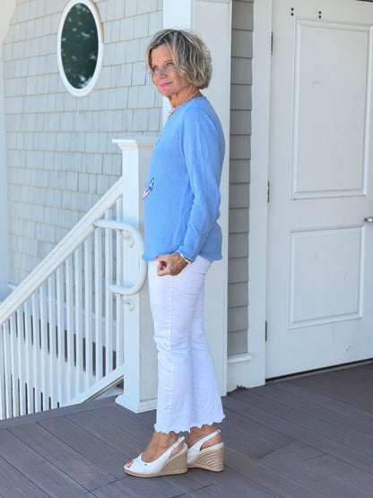BEACH CLUB PERRI CAPE COD ANCHOR SWEATER