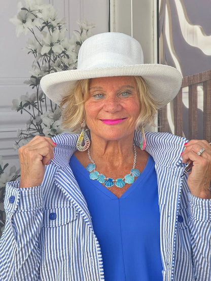 LULU B  BLU SEERSUCKER  JACKET