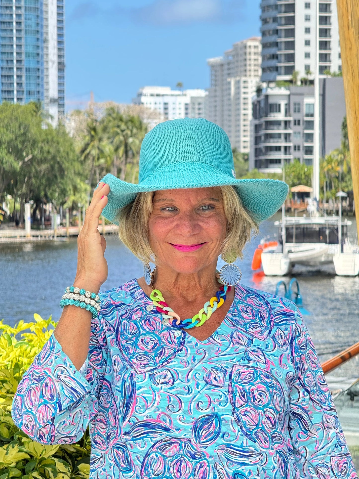 BLUE TURTLE ASYMMETRIC TOP