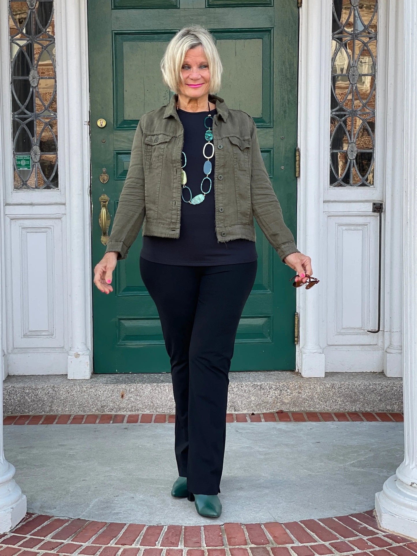 LULU-B NEW OLIVE LINEN JACKET