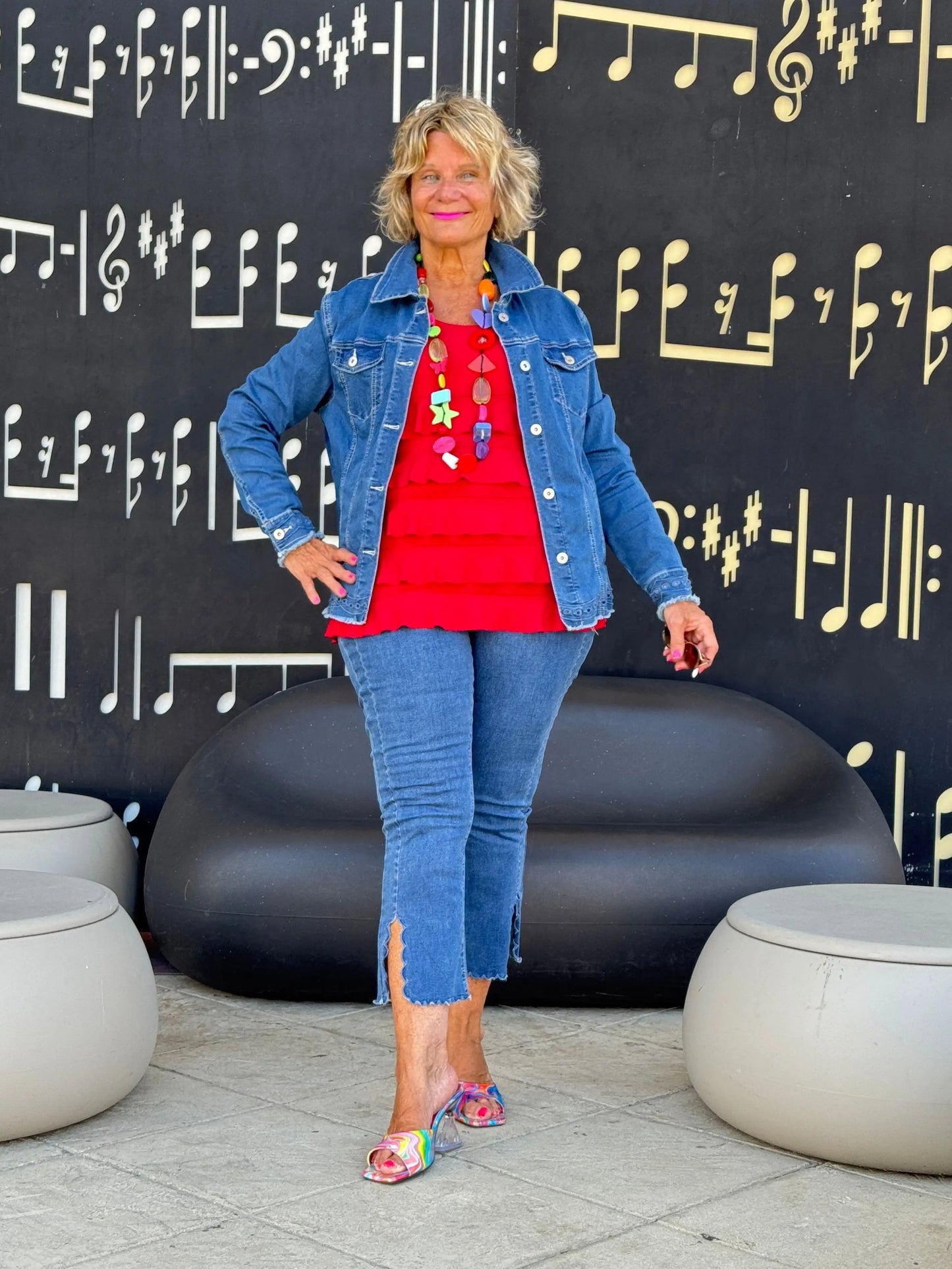 Ethyl Eyelet Elegance Jacket - Edison