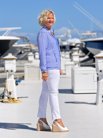 HARBOR BLUE STRIPED JACKET