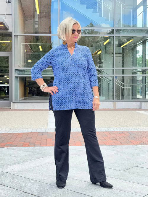 LULU-B SHADES OF BLUE TUNIC