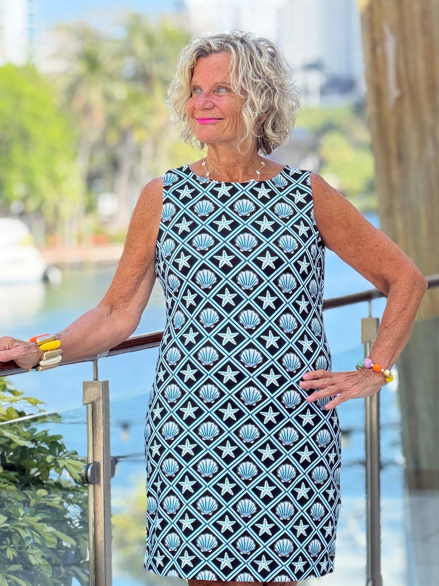 LULU B OCEAN TREASURES SHIFT DRESS