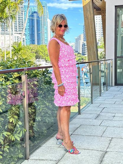 LULU B TROPIC PETALS CHA CHA DRESS