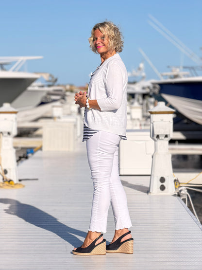DOCKSIDE NAVY SLEEVELESS TOP