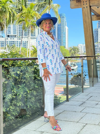 LULU B SHORELINE CHARM TUNIC