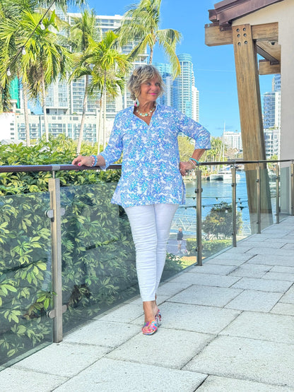 LULU B CORAL BREEZE TUNIC