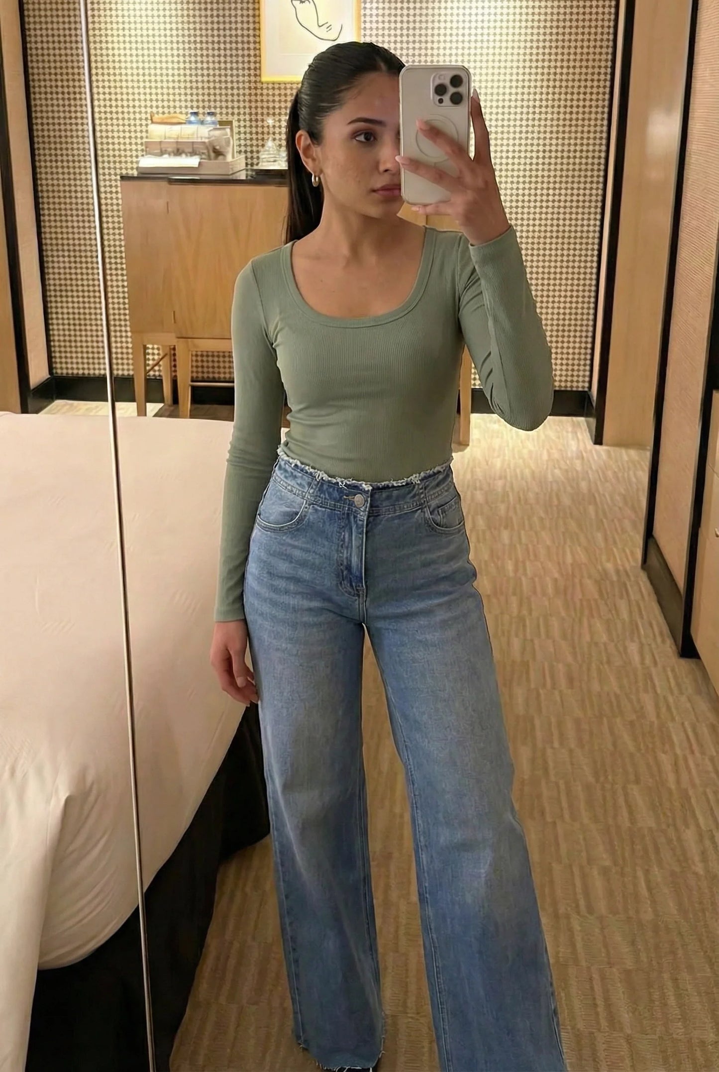 The Drew Low-Rise Tummy Control Wide Leg Jeans - Three Inseams