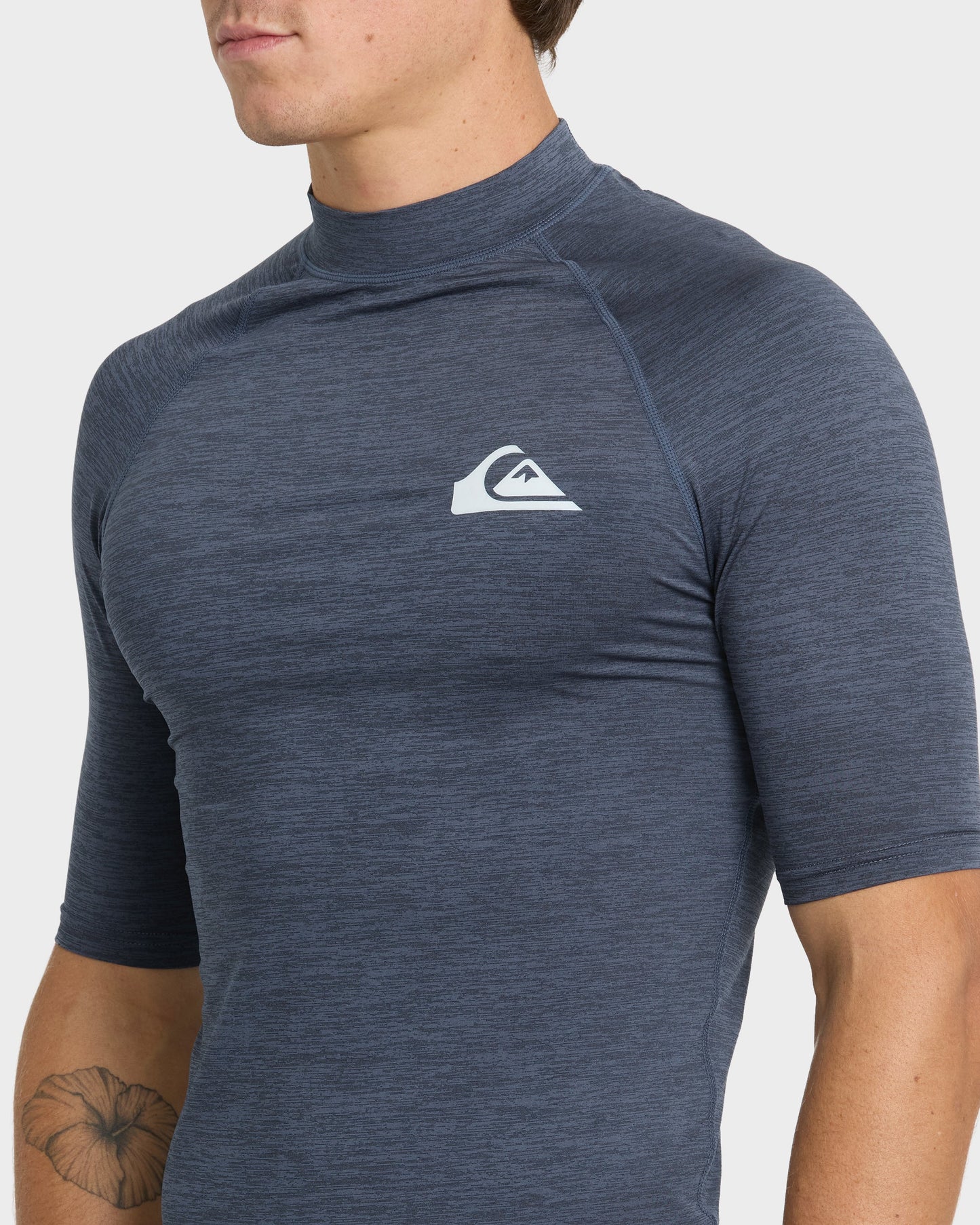 Everyday UPF 50 Short Sleeve Rashguard - Vintage Indigo Heather