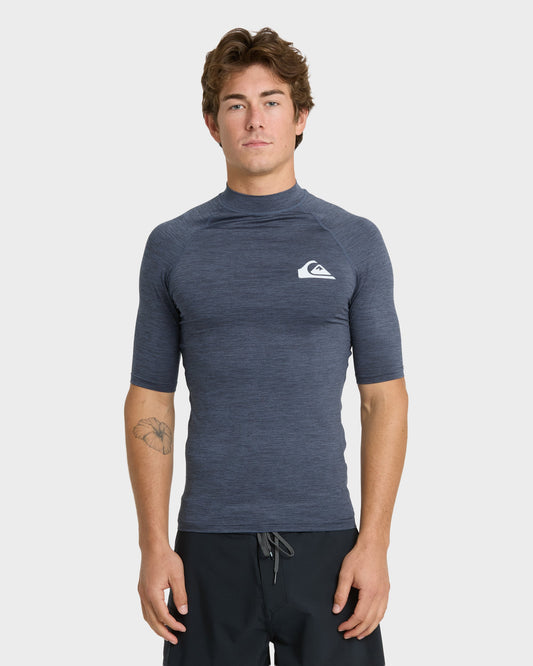 Everyday UPF 50 Short Sleeve Rashguard - Vintage Indigo Heather