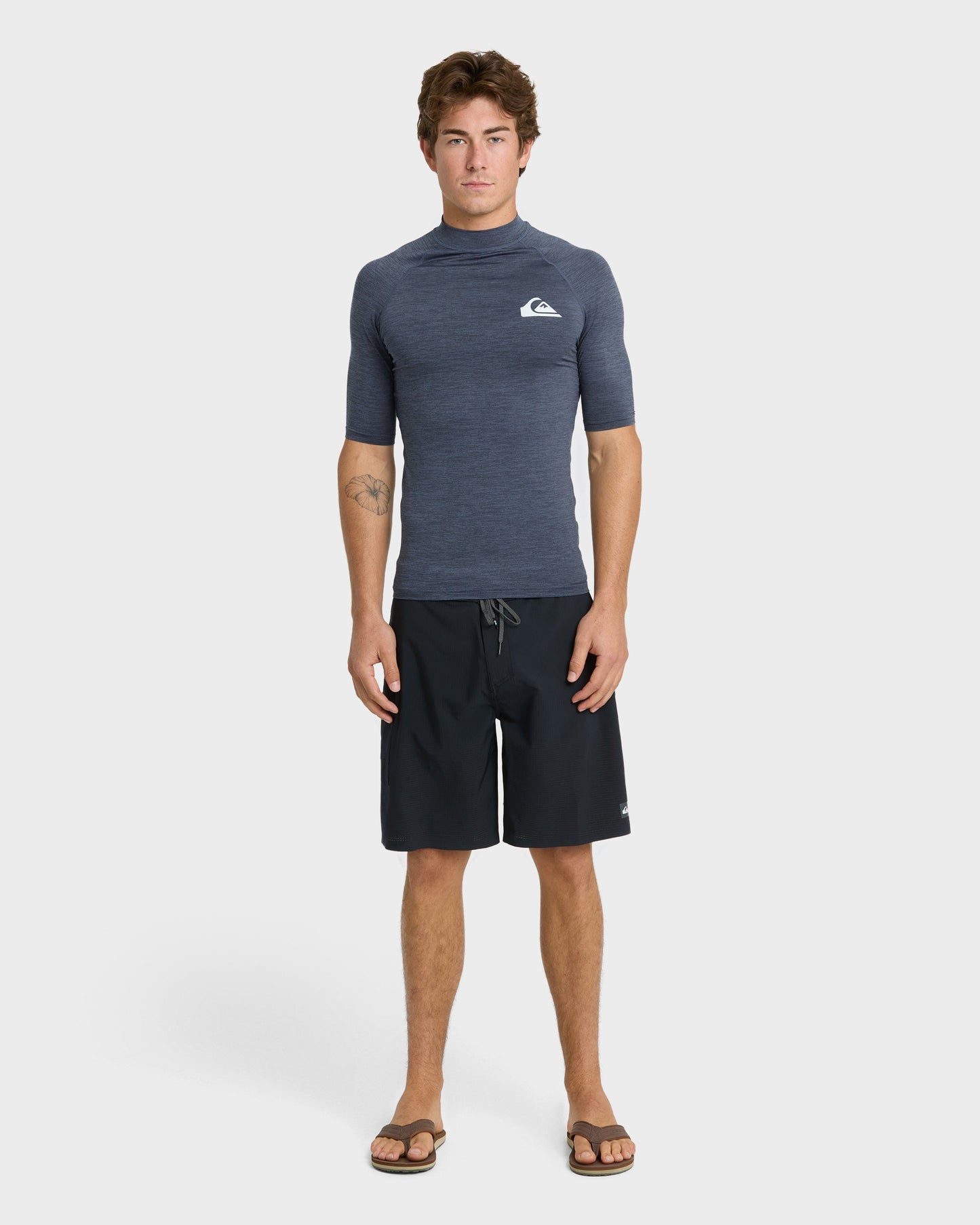 Everyday UPF 50 Short Sleeve Rashguard - Vintage Indigo Heather