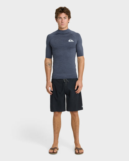 Everyday UPF 50 Short Sleeve Rashguard - Vintage Indigo Heather