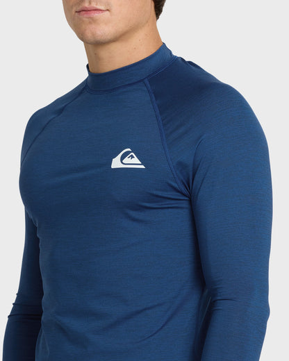 Everyday UPF 50 Long Sleeve Rashguard - Monaco Blue Heather