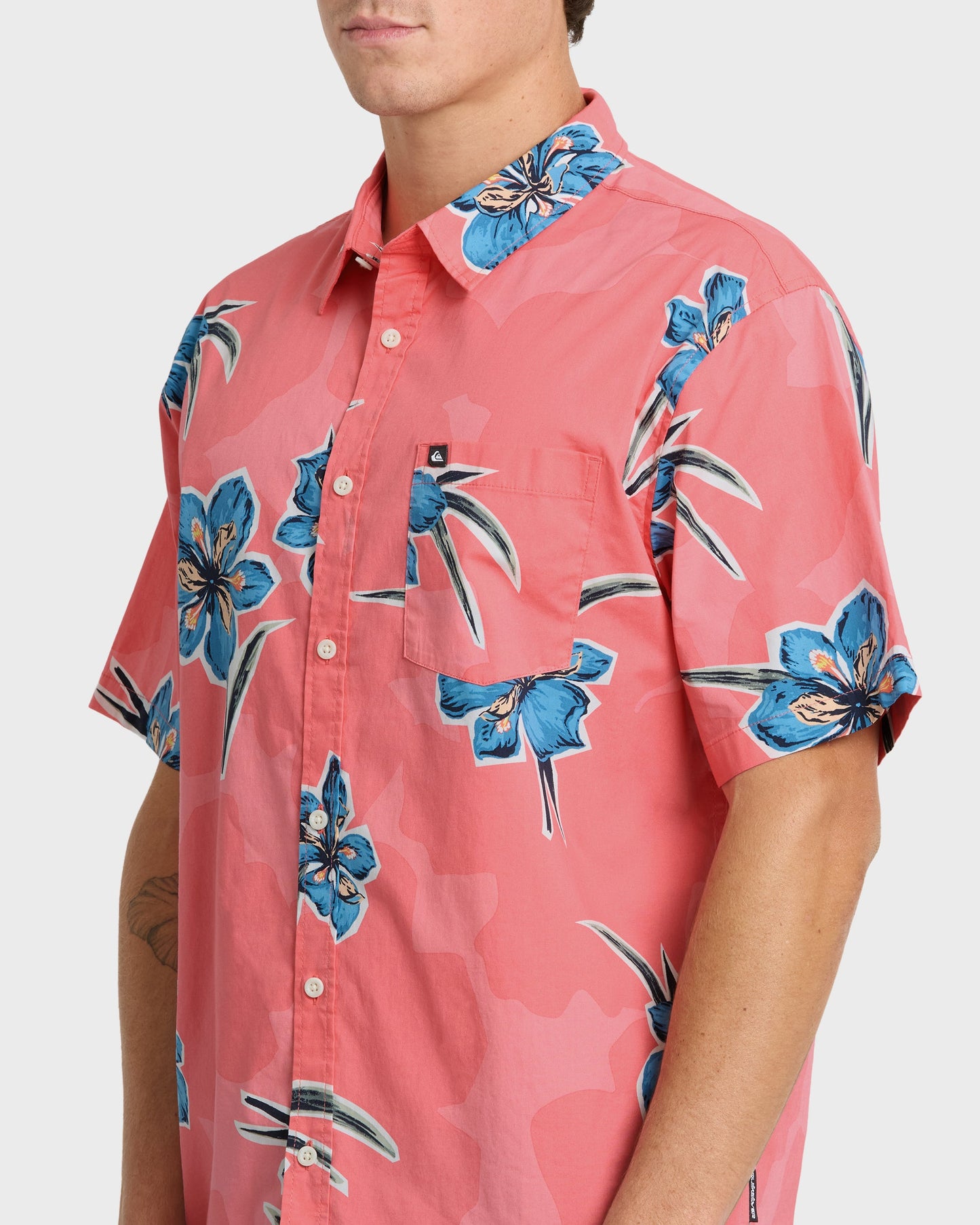 Apero Organic Classics Short Sleeve Shirt - Strawberry Print
