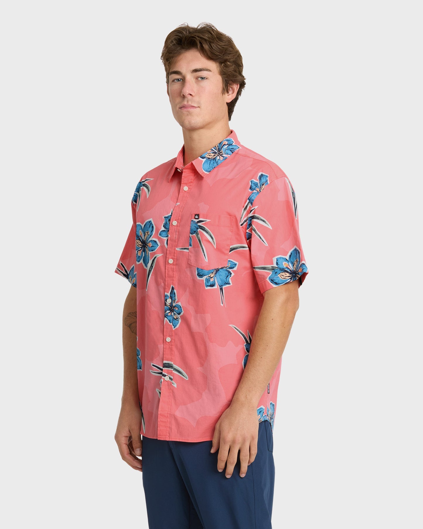 Apero Organic Classics Short Sleeve Shirt - Strawberry Print