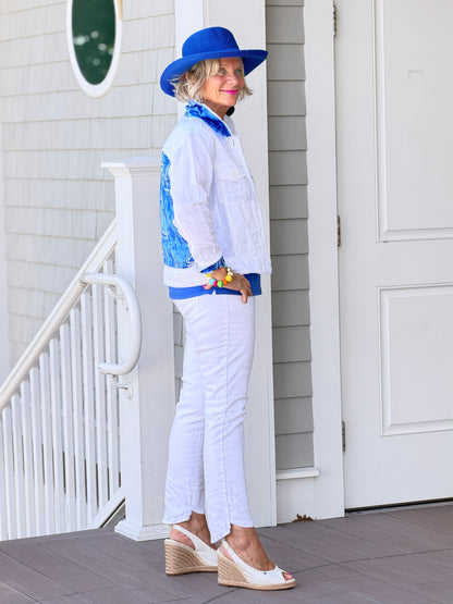 HARBOR BLUES LINEN JACKET