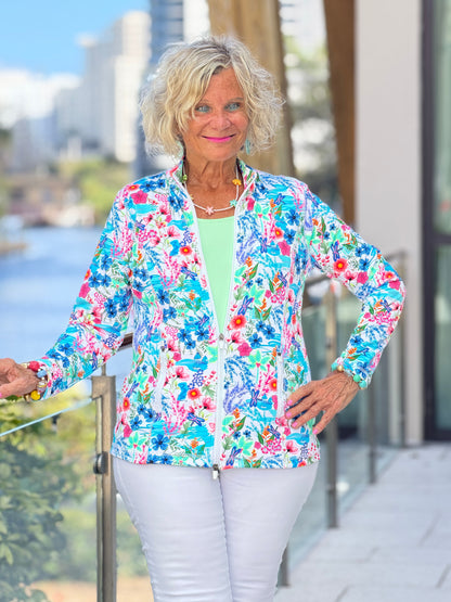 LULU B PARADISE GARDEN FULL ZIPPER