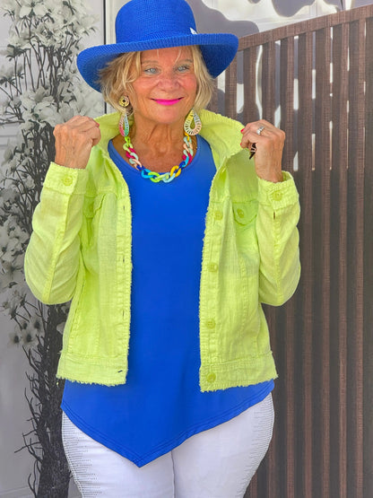 LULU B LIME LINE JACKET