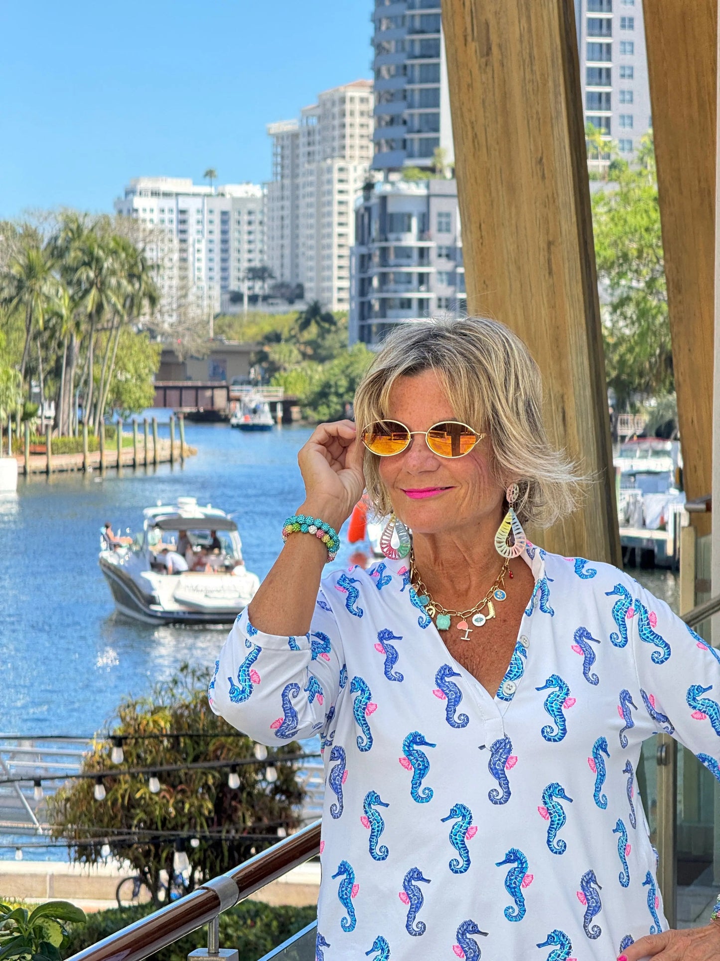 LULU B SHORELINE CHARM TUNIC