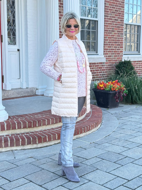 LULU-B BLUSH PUFFER VEST